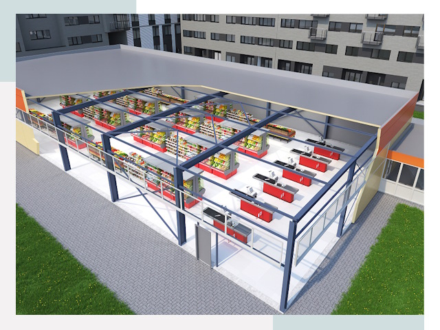 Строительство магазинов в Ишимбай от 608 руб. за м²