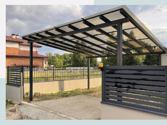 Металлические навесы в Ишимбай от 608 руб. за м²